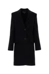 Stella Mccartney Black Wool Coat In Black
