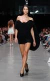 Stella Mccartney Structured Crepe-jersey Mini Dress In Black