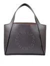 Stella Mccartney Structured Grey Tote Bag In Gray