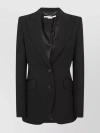 STELLA MCCARTNEY STRUCTURED NOTCH LAPEL JACKET WITH FLAP POCKETS