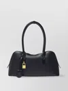 Stella Mccartney Structured Shape Shoulder Bag With Gold-tone Hardware In Black