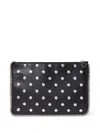 Stella Mccartney Alter Mat Studded Clutch Bag In 黑色