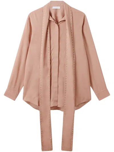 Stella Mccartney Stud-embellished Trousers In Pink