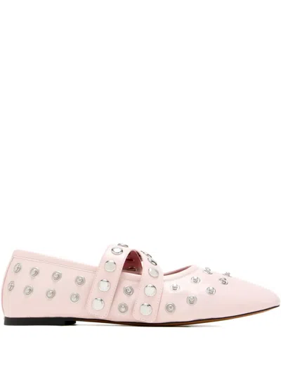 Stella Mccartney Studded Ballet Flats In Pink