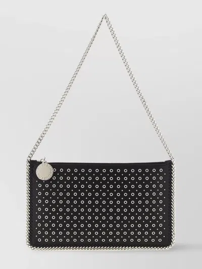 Stella Mccartney 'studded Chain Strap Shoulder Bag' In Black