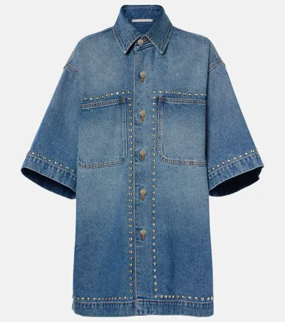 STELLA MCCARTNEY STUDDED DENIM SHIRT