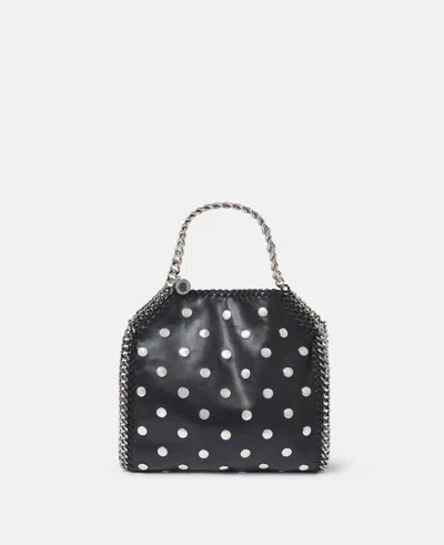 Stella Mccartney Studded Falabella Mini Tote Bag In Black