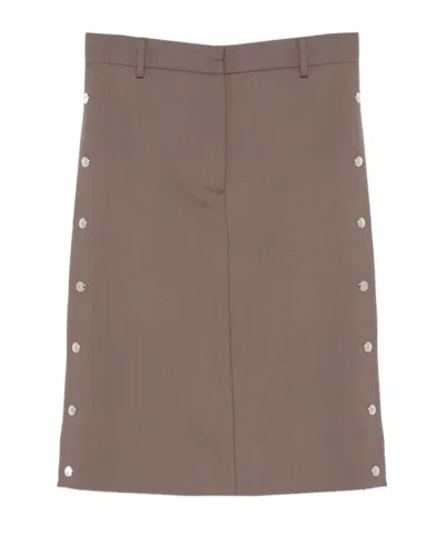STELLA MCCARTNEY STUDDED MIDI SKIRT