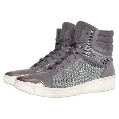 Pre-owned Stella Mccartney , Studded Sneakers In Gray