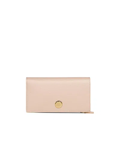 Stella Mccartney Studdedcontinental Zipped Wallet In Pink