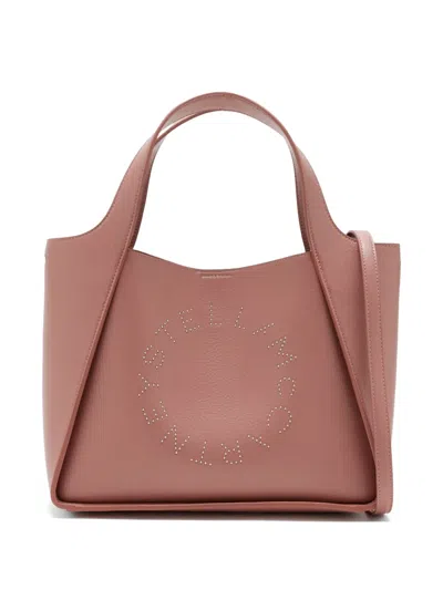 Stella Mccartney Stud-embellished Tote Bag In Metallic