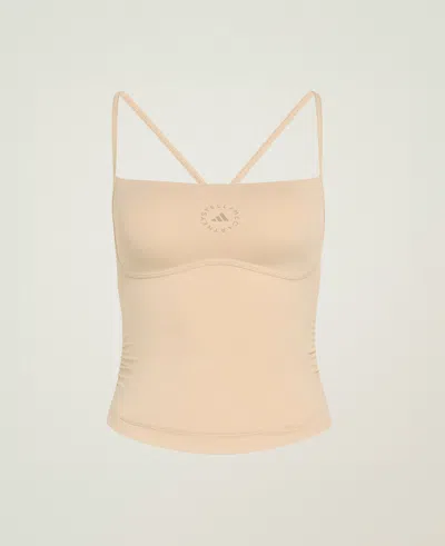Stella Mccartney Studio Spaghetti Strap Tank In Neutral