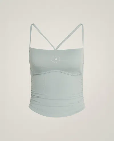 Stella Mccartney Studio Spaghetti Strap Tank In Green