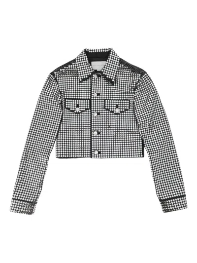 Stella Mccartney Denim Jacket With Mirror Clothing In Black