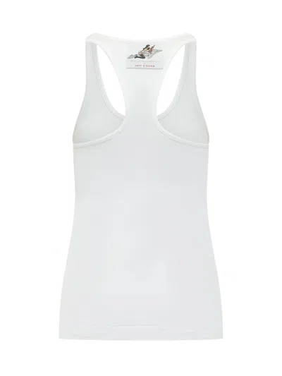 Stella Mccartney Stunning Graphic Tank Top In Pure White