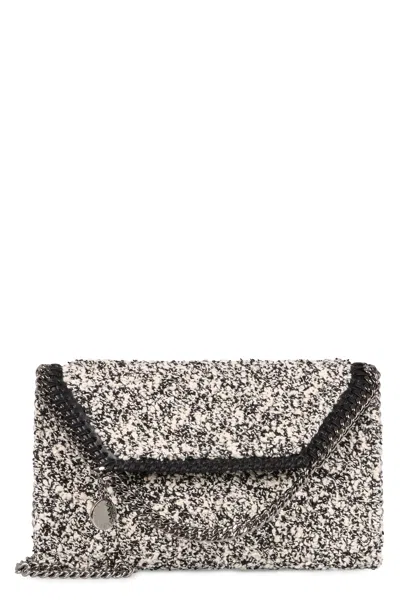 Stella Mccartney Stylish And Sustainable Knit Crossbody Bag For Women In White In Green