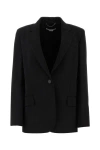 Stella Mccartney Iconic Regular Wool Blazer Jacket In Black