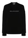 Stella Mccartney Logo-print Cotton Sweatshirt In Black