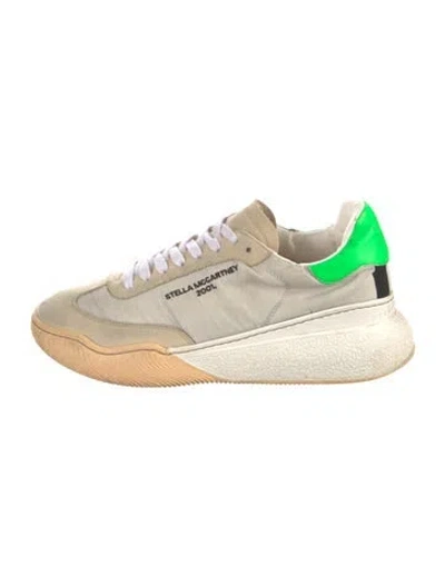 Pre-owned Stella Mccartney Suede Athletic Sneakers In Neutrals