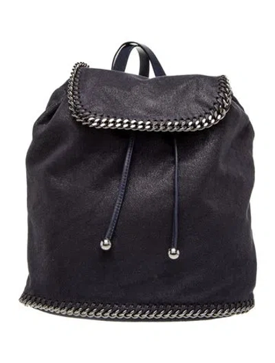 Pre-owned Stella Mccartney Suede Backpack In Black