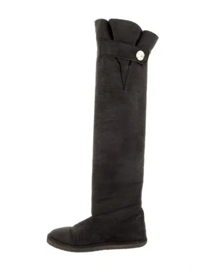 Pre-owned Stella Mccartney Suede Boots In Black