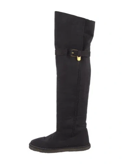 Pre-owned Stella Mccartney Suede Boots In Black