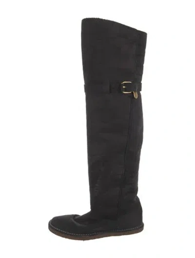 Pre-owned Stella Mccartney Suede Boots In Black
