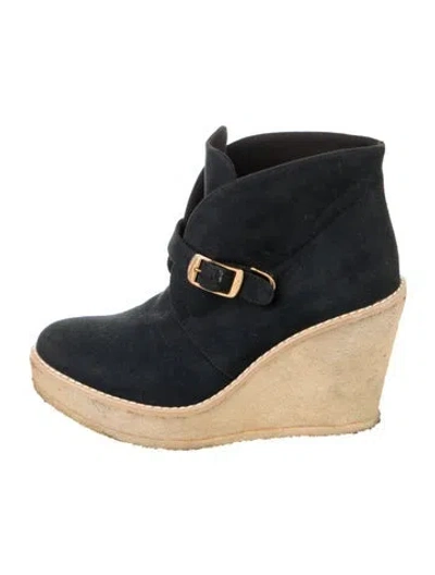 Pre-owned Stella Mccartney Suede Boots In Blue