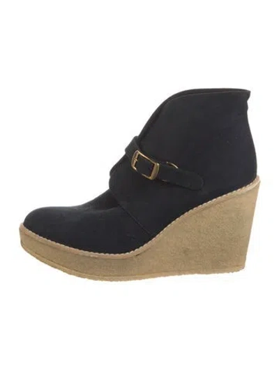 Pre-owned Stella Mccartney Suede Boots In Blue