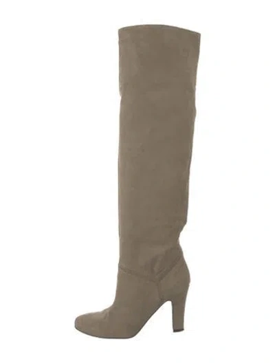 Pre-owned Stella Mccartney Suede Boots In Neutral