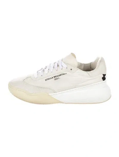 Pre-owned Stella Mccartney Suede Chunky Sneakers In White