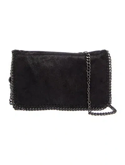 Pre-owned Stella Mccartney Suede Clutch In Black