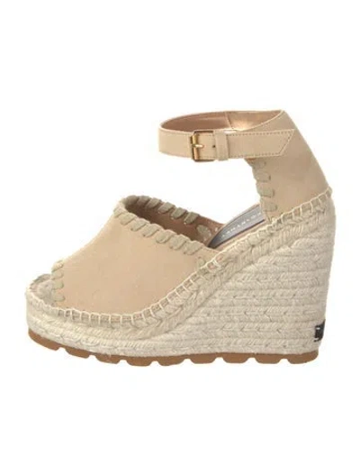 Pre-owned Stella Mccartney Suede D'orsay Pumps In Neutral