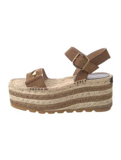 Pre-owned Stella Mccartney Suede Espadrilles In Black/neutrals