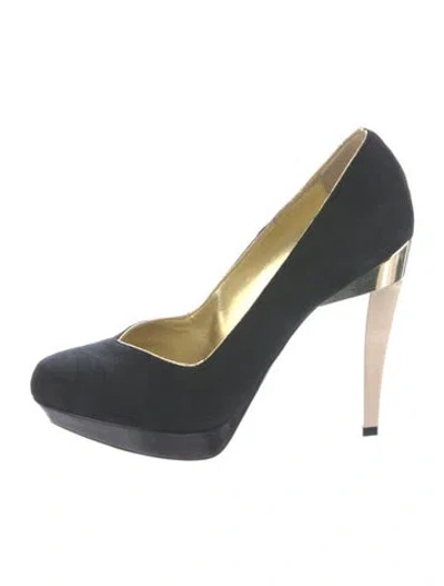 Pre-owned Stella Mccartney Suede Pumps In Blue
