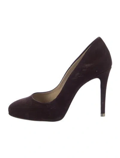 Pre-owned Stella Mccartney Suede Pumps In Purple