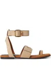 Stella Mccartney Suede Sandals In Neutrals
