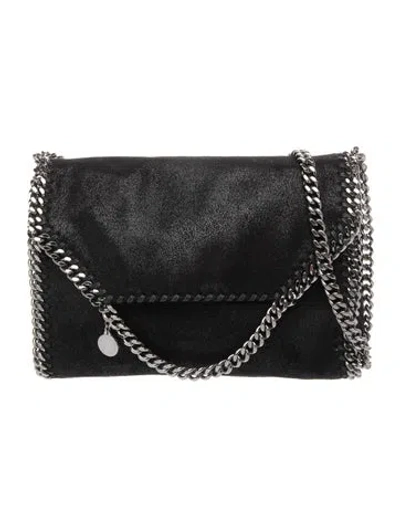 Pre-owned Stella Mccartney Suede Shoulder Bag In Black