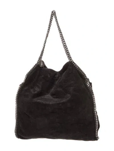 Pre-owned Stella Mccartney Suede Shoulder Bag In Black