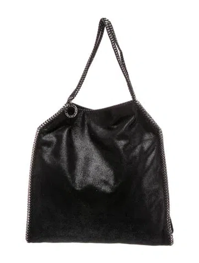 Pre-owned Stella Mccartney Suede Shoulder Bag In Black