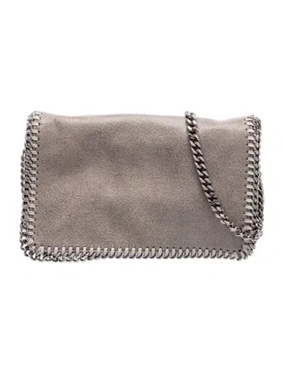 Pre-owned Stella Mccartney Suede Shoulder Bag In Gray