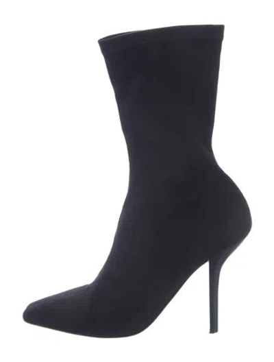 Pre-owned Stella Mccartney Suede Sock Boots In Black