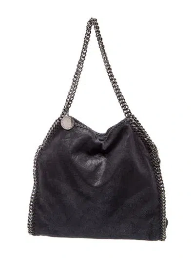 Pre-owned Stella Mccartney Suede Top Handle Bag In Black