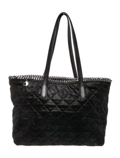 Pre-owned Stella Mccartney Suede Tote In Black