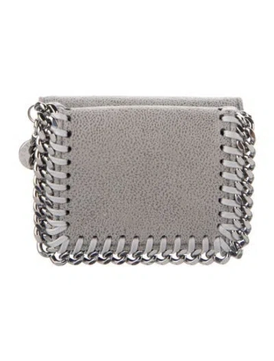 Pre-owned Stella Mccartney Suede Wallet In Gray