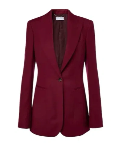 Stella Mccartney Suit Jacket In Burgundy