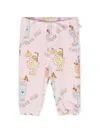 Stella Mccartney Summer Cocktail Cotton Track Pants In Pink