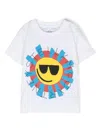 Stella Mccartney Kids Boys White Cotton Sun T-shirt In White