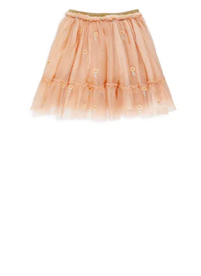 Stella Mccartney Babies' Sunflower Embroidery Skirt In Pink