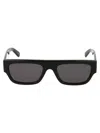 Stella Mccartney Sc0210s Sunglasses In 004 Black Black Smoke
